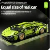 Color: WHITE - Technical Racing Sport Car 1280PCS Model Building Blocks City Mechanical Speed Vehicle Supercar Brick Puzzle Toys Kid Adult Gift