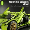 Color: WHITE - Technical Racing Sport Car 1280PCS Model Building Blocks City Mechanical Speed Vehicle Supercar Brick Puzzle Toys Kid Adult Gift