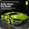 Color: WHITE - Technical Racing Sport Car 1280PCS Model Building Blocks City Mechanical Speed Vehicle Supercar Brick Puzzle Toys Kid Adult Gift
