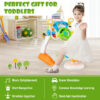 Kids Steering Wheel Pretend Play Toy Set with Lights and Sounds