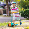 TS10039_57276946.jpg Folding Adjustable Kids Toy Scooter with LED Flashing Wheels Horn 4 Emoji Covers-Green